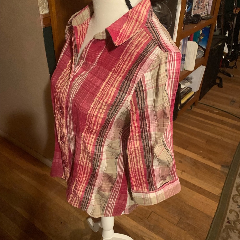 Plaid button down - Picture 3 of 5